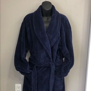 Izod Plush One-Size Navy Bathrobe